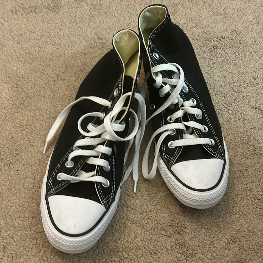 Black high top Converse